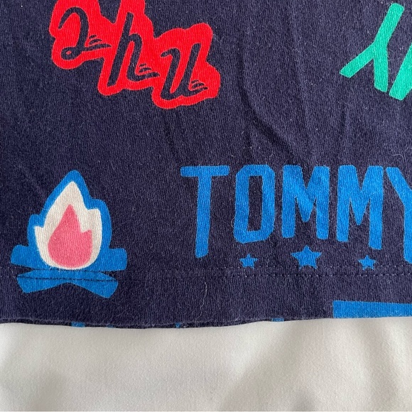 Tommy Hilfiger Toddler Dress / Long Top Size 3 – Navy Logo Print - Picture 4 of 5